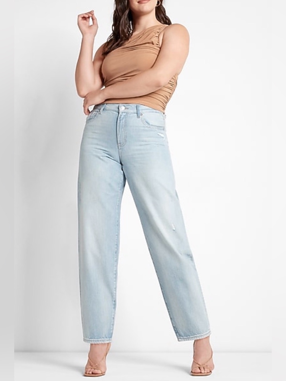 Express High Waisted Balloon Jeans. Pre-Owned Condition-Very Good. Size 10R